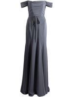 Marchesa Notte Bridesmaids robe Rimini à épaules dénudées - Gris - thumbnail