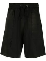 Balmain short en coton à effet usé - Noir