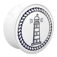 Double Flared Plug met Lighthouse Design Acryl Tunnels & Plugs - thumbnail