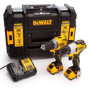 DeWalt DCK2110L2T actieset DCD701 boorschroefmachine + DCF801 slagschroevendraaier 12v 3,0Ah XR - DCK2110L2T-QW