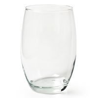 Transparante kleine vaas/vazen van glas 14 x 20 cm - thumbnail