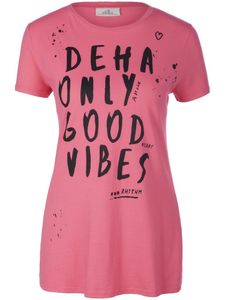 Shirt ronde hals 100% katoen Van DEHA pink
