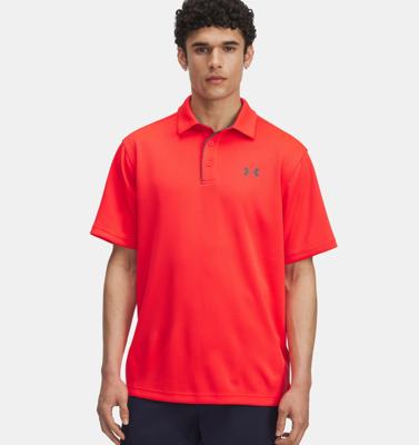 Under Armour Tech Polo Heren Rood - Maat S - Kleur: Rood | Soccerfanshop