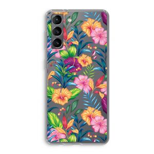 Tropisch 2: Samsung Galaxy S21 Transparant Hoesje