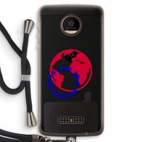 Run The World: Motorola Moto Z Force Transparant Hoesje met koord