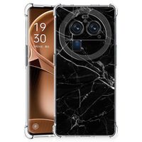 OPPO Find X6 Pro Anti-Shock Hoesje Marmer Zwart - Origineel Cadeau Vader