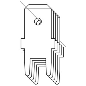 Vogt Verbindungstechnik 03866b.68 Plug-tong Insteekbreedte: 6.3 mm Insteekdikte: 0.8 mm 2000 stuk(s)