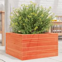 VidaXL Plantenbak 40x40x23 cm massief grenenhout wasbruin