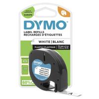 DYMO 91221 Labeltape Kunststof Tapekleur: Parel-wit Tekstkleur: Zwart 12 mm 4 m