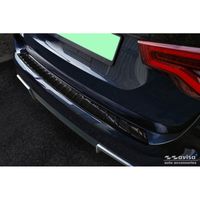Zwart RVS Bumper beschermer passend voor BMW iX3 (G08) 2020- 'Ribs' AV245082 - thumbnail