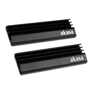 Akasa A-M2HS01-KT02 koelsysteem voor computers SSD (solid-state drive) Koelplaat/radiatoren Zwart 1, 2