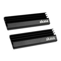 Akasa A-M2HS01-KT02 koelsysteem voor computers SSD (solid-state drive) Koelplaat/radiatoren Zwart 1, 2 - thumbnail