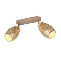 Trio 2-lichts opbouwspotBidar koffiebruin - R81572065