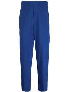 Maison Kitsuné pantalon en coton à coupe droite - Bleu