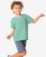 HEMA Kinder T-shirt Strepen Lichtblauw (lichtblauw)