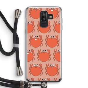 Krab: Samsung Galaxy J8 (2018) Transparant Hoesje met koord