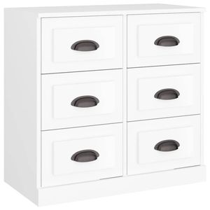 The Living Store Dressoir Cali - Wit - 70 x 35.5 x 67.5 cm - Duurzaam bewerkt hout