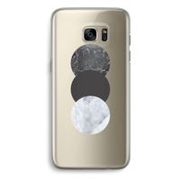 Marmeren cirkels: Samsung Galaxy S7 Edge Transparant Hoesje