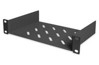 Digitus DN-10-TRAY-1-B 10 inch Apparaatbodem voor patchkast Met luchtsleuven, Geperforeerd Geschikt voor kastdiepte: vanaf 300 mm Zwart (RAL 9005)