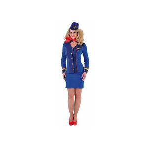 Blauw stewardessen uniform voor dames 40 (L)  -