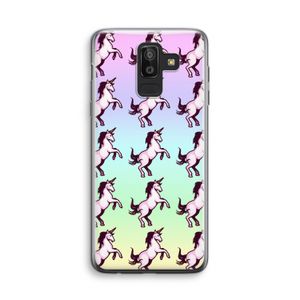 Musketon Unicorn: Samsung Galaxy J8 (2018) Transparant Hoesje