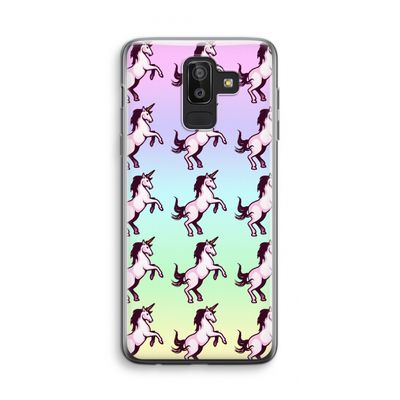 Musketon Unicorn: Samsung Galaxy J8 (2018) Transparant Hoesje
