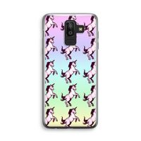 Musketon Unicorn: Samsung Galaxy J8 (2018) Transparant Hoesje