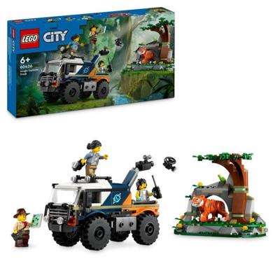 LEGO City 60426 Jungle Explorer's terreinwagen, kinderspeelgoed, vanaf 6 jaar