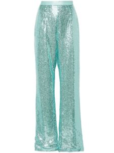 STYLAND pantalon à ornements de sequins - Bleu