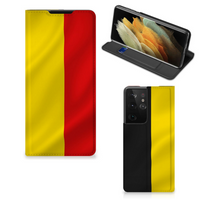 Samsung Galaxy S21 Ultra Standcase Belgische Vlag - thumbnail