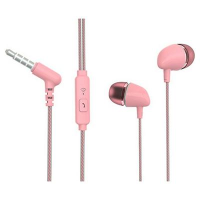 Hoofdtelefoon met microfoon TM Electron Roze