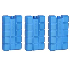 5x stuks koelelementen 400 ml 9,5 x 16 cm blauw