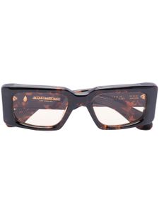 Jacques Marie Mage lunettes de soleil rectangulaires Supersonic - Marron