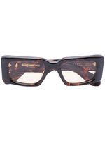 Jacques Marie Mage lunettes de soleil rectangulaires Supersonic - Marron