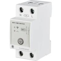 TRU COMPONENTS TC-12485084 TC-GTS8-W2P32A WiFi-schakelaar 230 V/AC 1 stuk(s) Tijdsduur: 1 min. - 24 h 1x NO