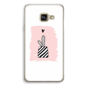 Zwart-wit cactus: Samsung A3 (2017) Transparant Hoesje