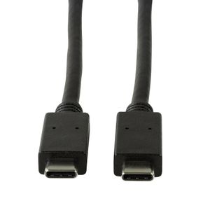 LogiLink USB-kabel USB 3.2 Gen1 (USB 3.0 / USB 3.1 Gen1) USB-C stekker, USB-C stekker 0.50 m Zwart CU0128