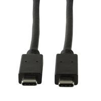 LogiLink CU0128 USB-kabel 0,5 m USB 3.2 Gen 2 (3.1 Gen 2) USB C Zwart - thumbnail