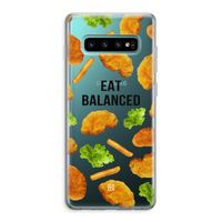 Eat Balanced: Samsung Galaxy S10 Plus Transparant Hoesje