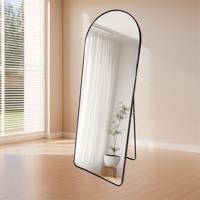 LoXa Passpiegel Luxora Zwart - 160x60 cm - Staand & Hangend - Aluminium Frame - HD Glas - Luxe Volledige Lichaam Spiegel LoXa Passpiegel Luxora Zwart - 160x60 cm - Staand & Hangend - Aluminium Frame - HD Glas - Luxe Volledige Lichaam Spiegel