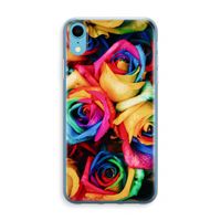 Neon bloemen: iPhone XR Transparant Hoesje Neon bloemen: iPhone XR Transparant Hoesje