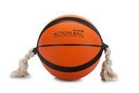Beeztees action basketbal - hondenspeelgoed - oranje - 24 cm - thumbnail