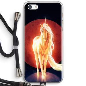 Last Unicorn: iPhone 5 / 5S / SE Transparant Hoesje met koord