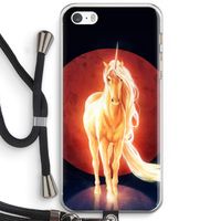 Last Unicorn: iPhone 5 / 5S / SE Transparant Hoesje met koord
