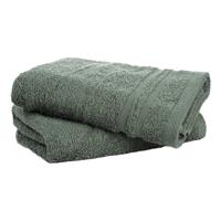 Set Van 2 Handdoeken Olijfgroen 2 Pack Fresh And Co - Dekbed-Discounter.nl