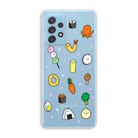 Happy bento friends: Samsung Galaxy A73 Transparant Hoesje