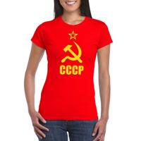 Rood CCCP - oude Sovjet-Unie t-shirt - rood - voor dames - rusland Rood CCCP - oude Sovjet-Unie t-shirt - rood - voor dames - rusland