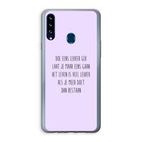 Gek: Samsung Galaxy A20s Transparant Hoesje