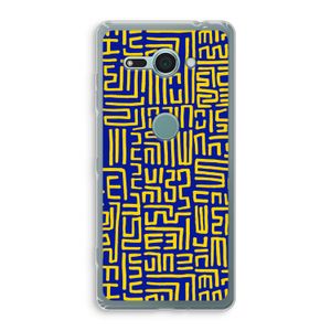 Majorelle Blue Print: Sony Xperia XZ2 Compact Transparant Hoesje