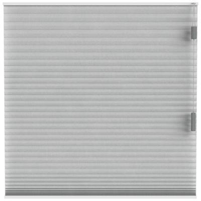 Leen Bakker - Fenstr Plisségordijn Seattle Dubbel 25mm Lichtdoorlatend - Linnen (25512) - Polyester - Grijs - 120x10x10 Cm